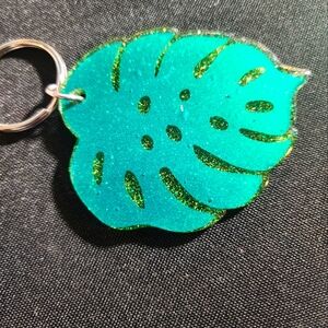 Green Leaf Keychain